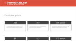 Desktop Screenshot of lesresultats.net