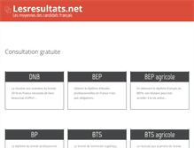 Tablet Screenshot of lesresultats.net